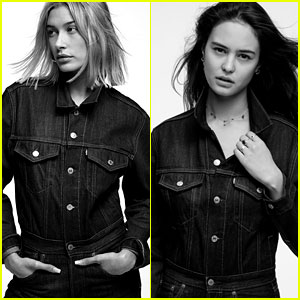Hailey Baldwin & Courtney Eaton Model Pieces from Karla Welch's Collaboration with Levi's