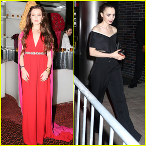 '13 Reasons Why' Star Katherine Langford & Lily Collins Hit Up the Met Gala 2018 After Parties!