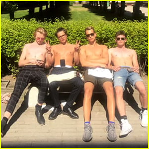 The Vamps Go Shirtless During Some Downtime on Tour - See The Pic!