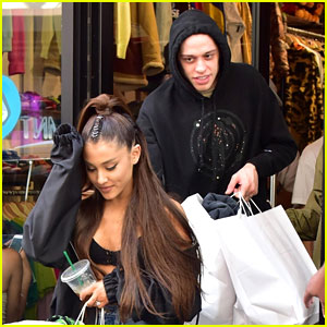 Ariana Grande and Pete Davidson Kiss While Shopping in N.Y.C.