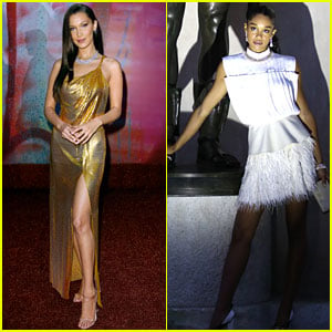 Bella Hadid & Laura Harrier Glam Up for Bvlgari Dinner | Bella Hadid, Eva  Green, Jon Kortajarena, Laura Harrier, Lily Aldridge, Sylvia Hoeks | Just  Jared Jr.