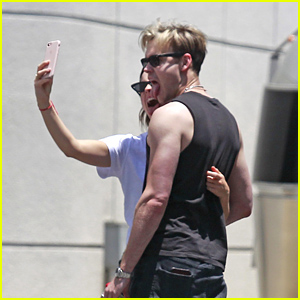 Emma Watson & Chord Overstreet Snap Selfies While Kissing in LA!