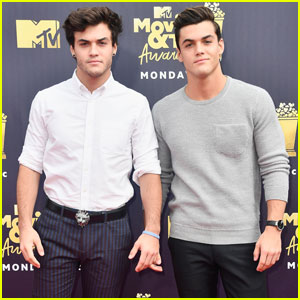 Ethan & Grayson Dolan Look Sharp at MTV Movie & TV Awards 2018!