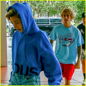 Hailey Baldwin Joins Justin Bieber for Lunch in Miami