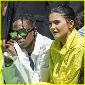 Kylie Jenner & Travis Scott Sit Front Row at the Louis Vuitton Show in France!