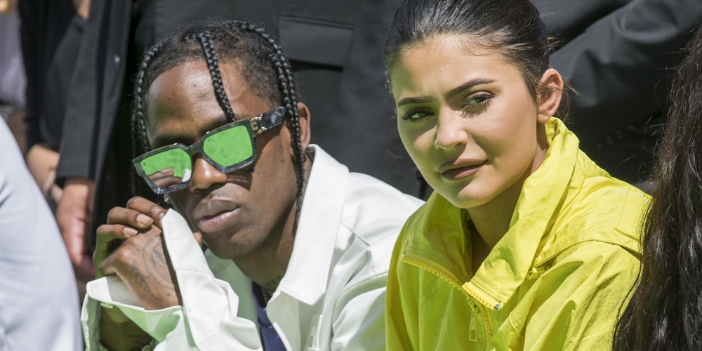 Kylie Jenner & Travis Scott Sit Front Row at the Louis Vuitton Show in  France!, Jordyn Woods, Kanye West, Kim Kardashian, Kylie Jenner, Travis  Scott