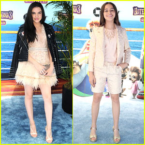 Lilimar & Sky Katz Wear Similar Colored Outfits to 'Hotel Transylvania 3' Premiere