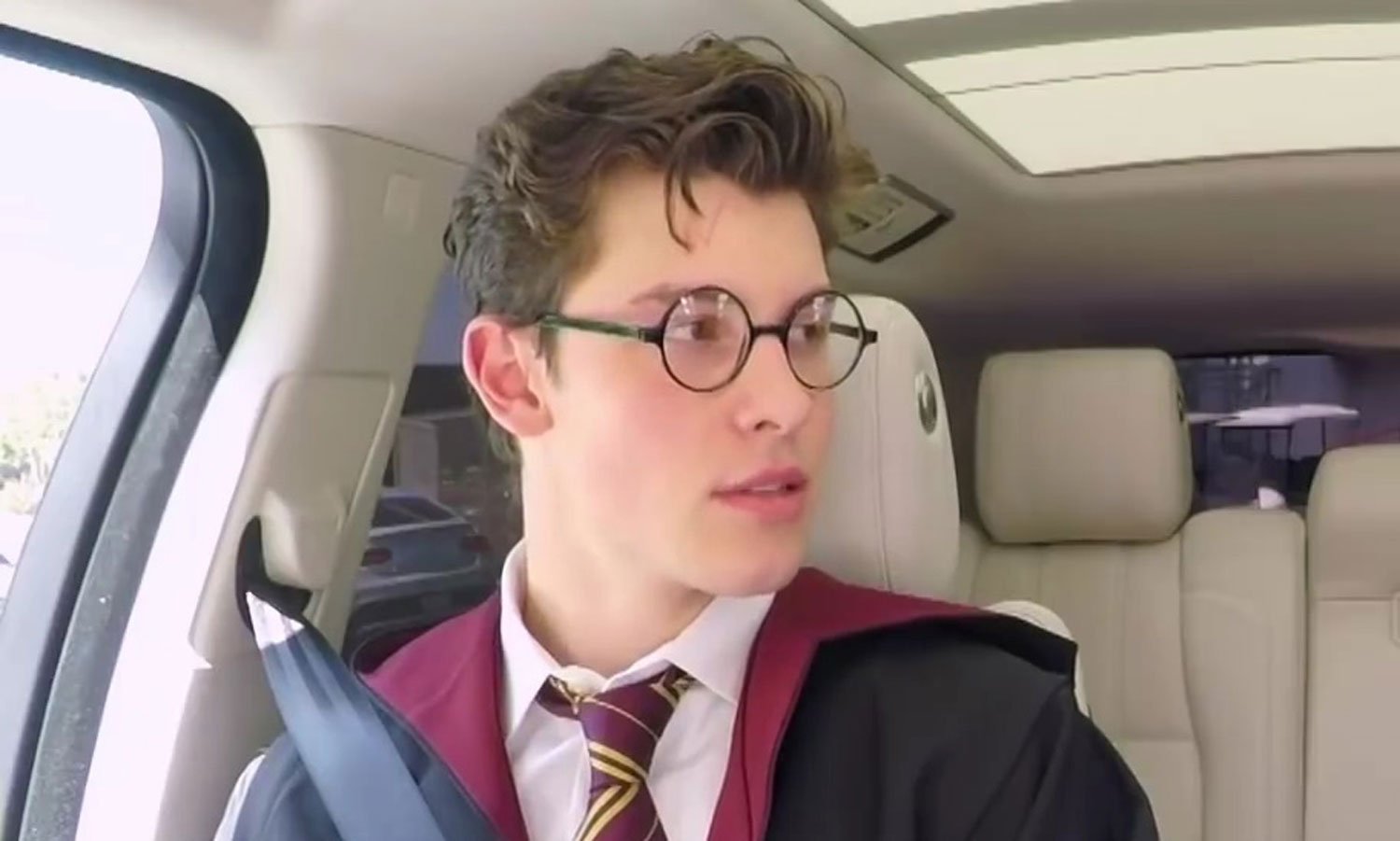 Shawn Mendes Dresses As Harry Potter For Carpool Karaoke Shawn Mendes