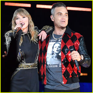 Taylor Swift Brings Special Guest Robbie Williams on Stage at 'Reputation' Show in London! (Video)
