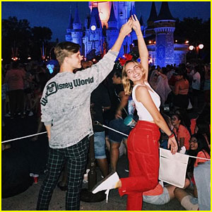 Bailee Madison Twirling With Alex Lange at Disney World is a Mood