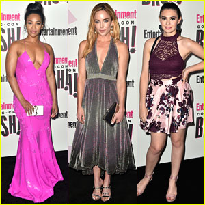 Candice Patton, Caity Lotz, & Nicole Maines Represent Their DC Shows at 'EW' Comic-Con Bash