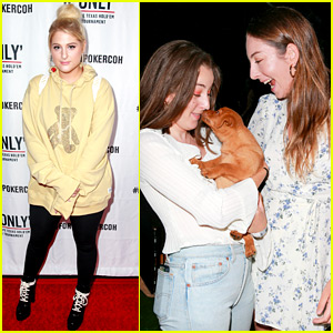 Meghan Trainor & Haim Sisters Support a Good Cause at Poker Tournament