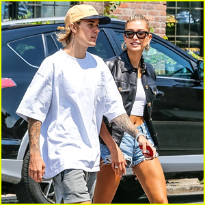 Justin Bieber Steps Out for Brunch with Fiancee Hailey Baldwin