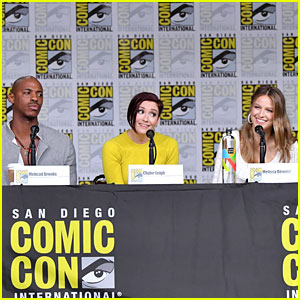 Melissa Benoist, Mehcad Brooks, & Chyler Leigh Bring 'Supergirl' to Comic-Con!