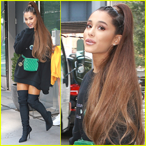 Ariana Grande Hangs Out with Friends in NYC!