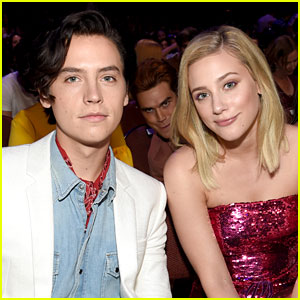 Cole Sprouse & Lili Reinhart Get Photobombed by KJ Apa at the Teen Choice Awards!