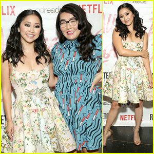 Lana Condor Joins Author Jenny Han at 'To All The Boys I've Loved Before' Premiere