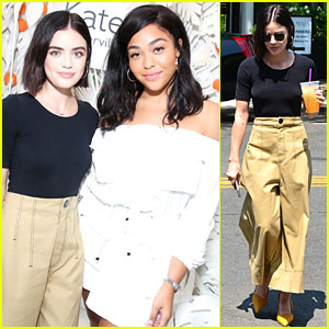 Lucy Hale & Jordyn Woods Attend New Kate Somerville Skincare Product Launch