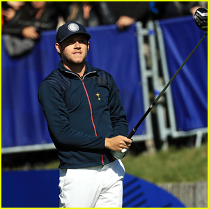 Niall Horan Tees Up During Celeb Challenge at Ryder Cup 2018!
