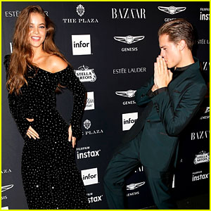 Dylan Sprouse Can’t Get Enough of Barbara Palvin’s Look at the Harper’s ...