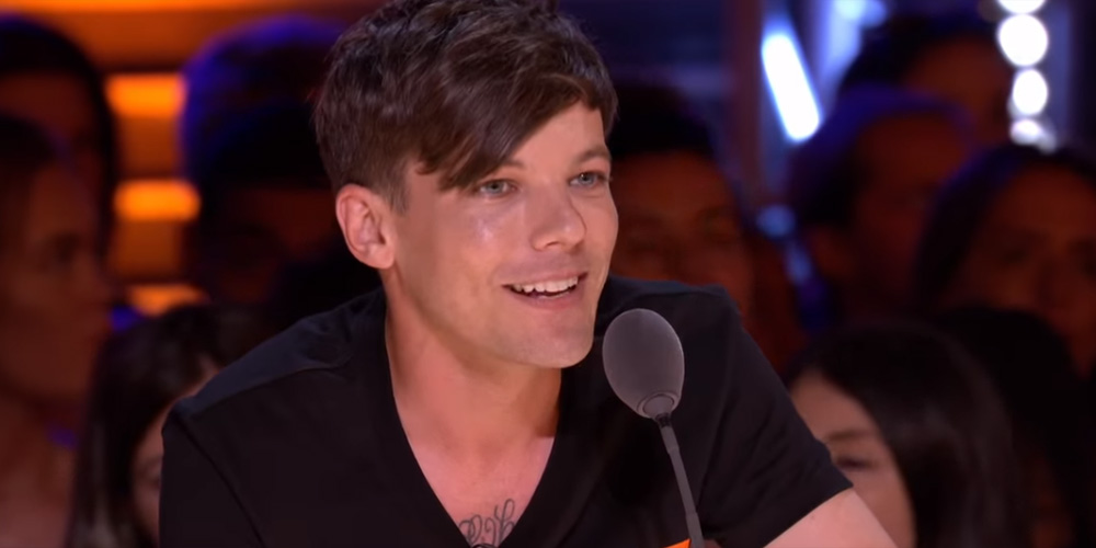 Louis Tomlinson hugs Anthony Russell during X Factor rehearsal after he  fell ill before semi-finals