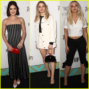 Lucy Hale Joins Joey King & Dove Cameron at Variety & Women in Film Pre