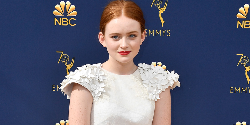 Sadie Sink Is A Vision in White At Emmy Awards 2018 | 2018 emmys, Caleb