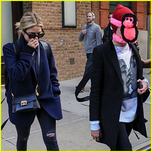 Ashley Benson Holds in Her Laughter While Stepping Out With Monkey-Clad Cara Delevingne!