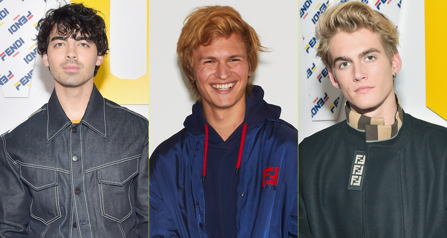 Joe Jonas, Ansel Elgort & Presley Gerber Show Their Style at ‘Fendi