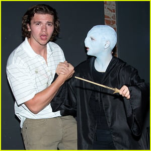 Joey King (as Voldemort!) Reunites with Joel Courtney at Just Jared's Halloween Party!