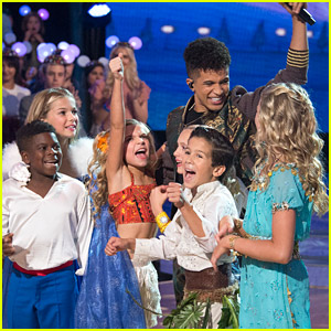 Jordan Fisher Celebrates All Things Disney on 'DWTS' With DWTS Juniors Pros - Watch His Performance Here!
