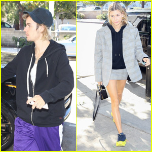 Justin Bieber & Hailey Baldwin Head Out to Get Food Together