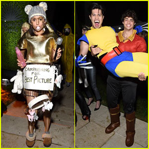 Ross Butler Jumps in Noah Centineo's Arms at Casamigos' Halloween Bash!