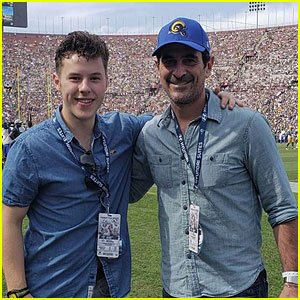Nolan Gould's 'Modern Family' Dad Takes Him to His First Football Game for His Birthday!
