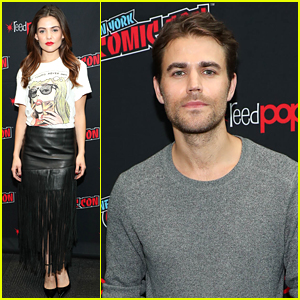 Danielle Campbell & Paul Wesley Attend NYCC to Debut 'Tell Me A Story' Trailer!