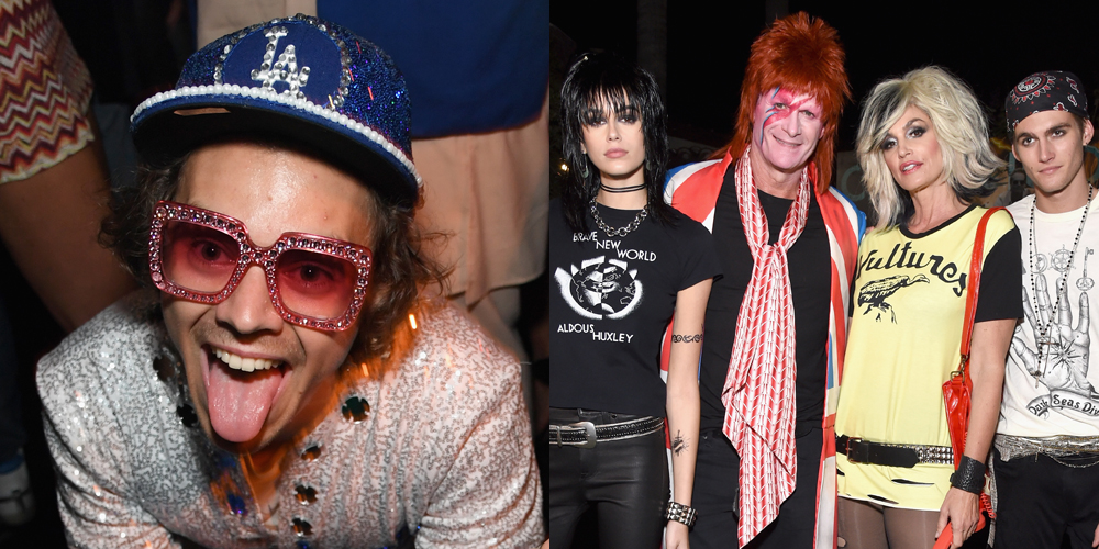 Harry Styles Dresses as Elton John for Casamigos' Halloween Party