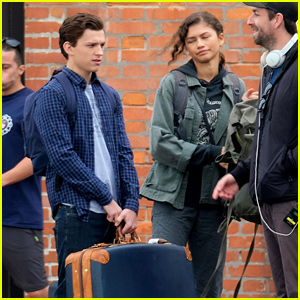 Tom Holland & Zendaya Carry Their Own Bags for 'Spider-Man' Scene