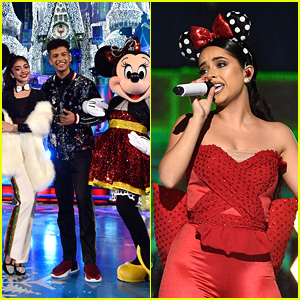 Becky G Will Perform At Wonderful World Of Disney Magical Holiday Celebration Tonight With Hosts Jordan Fisher Sarah Hyland 18 Christmas Becky G Jordan Fisher Maddie Poppe Meghan Trainor Sarah