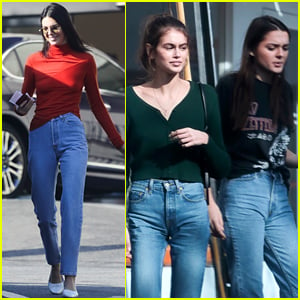 Kaia Gerber & Charlotte Lawrence Hang Out with Friend Kendall Jenner