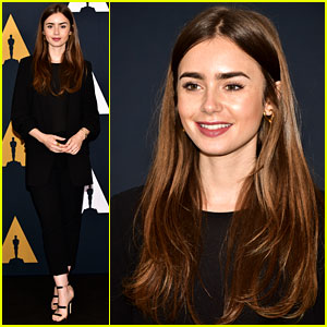 Lily Collins Keeps It Chic While Celebrating Up-and-Coming Screenwriters!