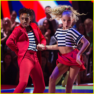 Mandla Morris & Brightyn Brems Party It Up With a Cha Cha on 'DWTS Juniors' - Watch Now!