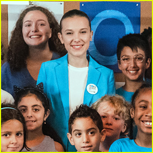 Millie Bobby Brown Goes Blue in Fun Video for UNICEF World Children's Day - Watch Now!