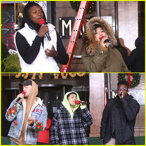 Pentatonix Bundle Up For Late Night Rehearsals for Macy's Thanksgiving Day Parade 2018