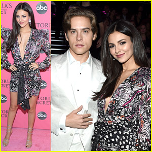 Victoria Justice Reunites With Former Co-Star Dylan Sprouse at VS Fashion Show After Party
