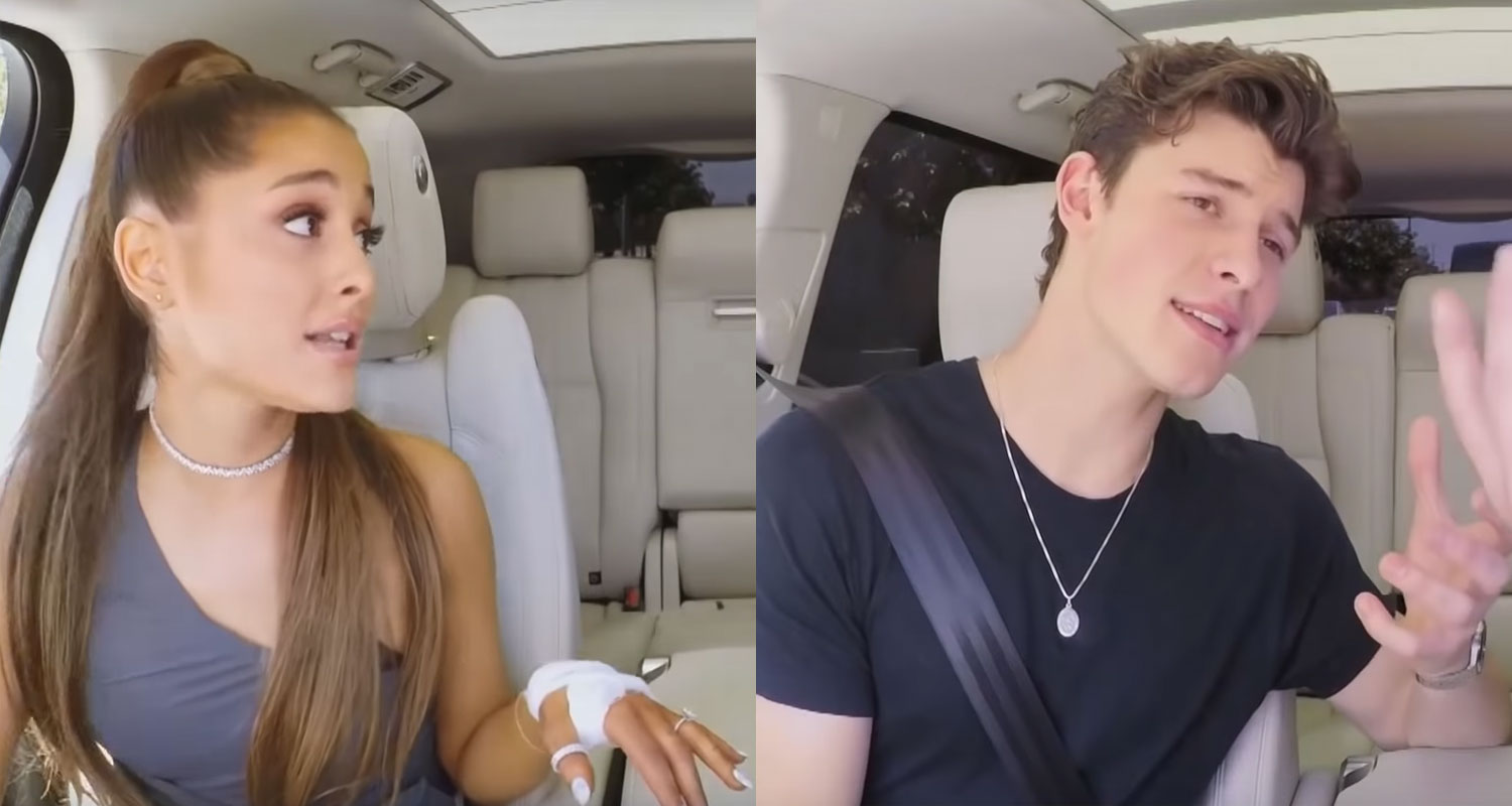 Ariana Grande & Shawn Mendes Sing ‘Christmas (Baby Please Come Home ...