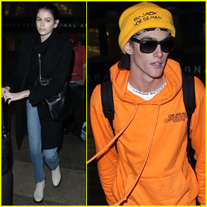 Kaia & Presley Gerber Return Home to L.A. After The Fashion Awards 2018