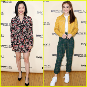 Lana Condor & Anna Cathcart Reunite at Teen Vogue Summit 2018!
