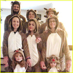 Lucy Hale, Debby Ryan, Laura Marano & More Share Family Matching PJs Christmas Day Photos