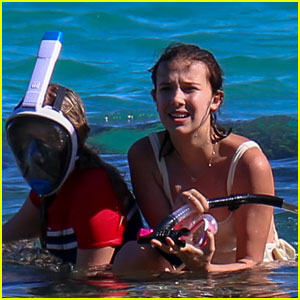 Millie Bobby Brown & Lilia Buckingham Go Snorkeling in Hawaii!