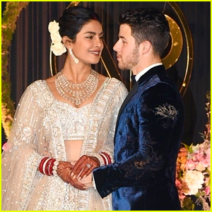 Nick Jonas & Priyanka Chopra Look So Happy Together at Their Wedding Reception in India!